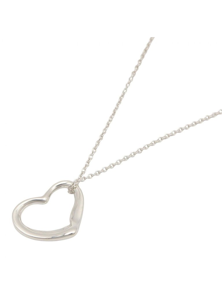 Tiffany & Co Necklace Open Heart 39.5 925 Sterling Silver